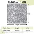 thumbnail image 2 of Gray Christmas Snowflake Pattern Square Fitted Tablecloth with Elastic Edge,Square Table Cover,Washable Elastic Table Cover for Home Kitchen Party Decor 36"x36", 2 of 6