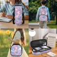 thumbnail image 2 of HUIACONG Sky Star Pink Axolotl Backpack for Girls, Functional 4PCS Set Including Water Bottle and Lunch Bag, Daily School Bag for Girls Teens Ages 12-16, 2 of 7