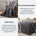 thumbnail image 3 of Teler Faux Fur Weighted Blanket for Adults, Sherpa Queen Size Heavy Blanket for Sleeping, 60” x 80”, 20 lbs,Gray, 3 of 8