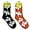 Black+Orange, variant on FOOZY'S Adult Socks - Volleyball, Set of 2