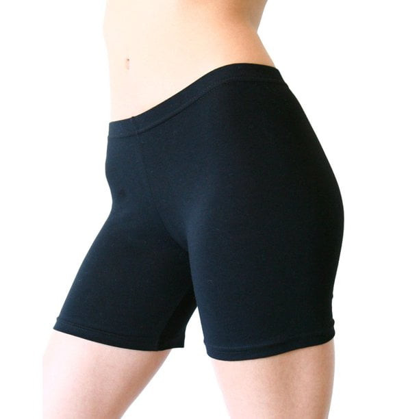 Womens Biker Shorts Leggings Mid Thigh Cotton Thick Yoga Pants Fitness  Bermuda 
