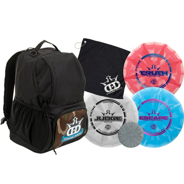 Dynamic Discs Disc Golf Starter Set Cadet Backpack Disc Golf Bag