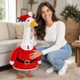 thumbnail image 6 of Ganfancp Holiday Outfit for 23-Inch Porch Goose Statue Interchangeable Fabric Costume for Halloween Thanksgiving Christmas Front Yard and Porch Decor, 6 of 7