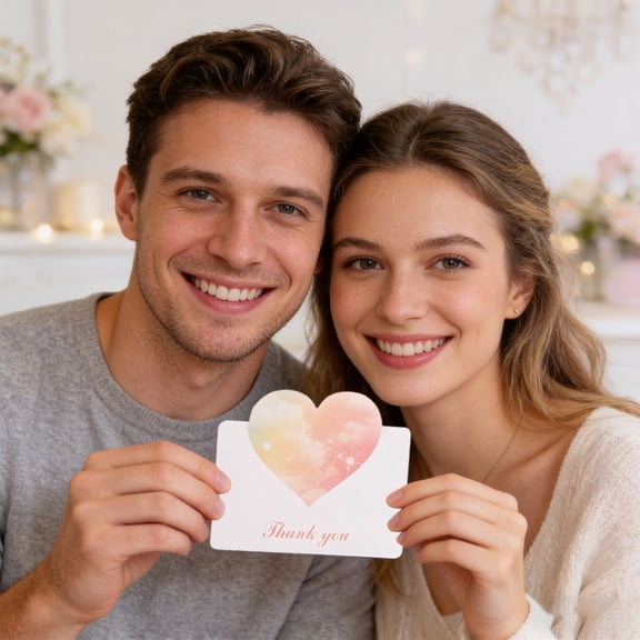 Heart Shaped Greeting Cards,10 Pack Blank Foldable Note Cards Inside, Bulk Valentine’s Day Gifts for Students,Teachers,Coworkers,Employees,Friends,Family,Holiday Thank You Cards for New Year,Birthday