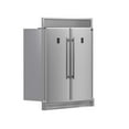 thumbnail image 6 of FORNO Premium 3-Piece Kitchen Bundle - FORNO Galiano 48" Freestanding Dual Fuel Range, FORNO Rizzuto 60" W. Dual Combo Convertible Refrigerator, FORNO 48" Wall Mount Range Hood, 6 of 10