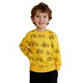 thumbnail image 3 of Heavy Duty Excavator Construction Truck Graphic Long Sleeve Crewneck Sweatshirt Boys Fall Winter Top With Blend Kids, 3 of 9
