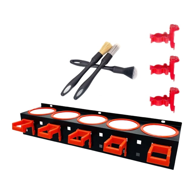 Organizador de Botellas de Spray para Accesorios de Belleza Del Coche con Ganchos para Montaje en Pared, Organizador de Herramientas de Lavado de Coch
