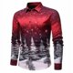 thumbnail image 1 of Camisa de manga larga para hombre con estampado de noche estrellada de árbol, camisa de solapa para hombre cómoda de alta calidad, camisa para hombre nuevo estilo, 1 of 6