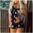 thumbnail image 2 of Conjunto de pijama sin mangas para mujer Cami y pantalones cortos Estampado Pijama de 2 piezas Lencería sexy Fridja fhjkhfk456439, 2 of 4