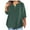 Green, variant on fatyb 3/4 Sleeve Womens Plus Size Tops Short Sleeve V Neck Casual Blouses Women's Plain Loose Tunic Tees