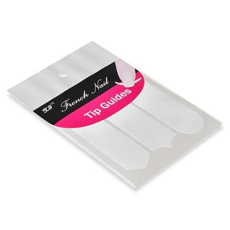 Airbrush Nail Stencil Sets Zodaca French Manicure Nail Art Form Fringe 3 Style Guides Sticker DIY Stencil New (Suitable for Both Finger and Toes) ()