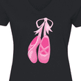 thumbnail image 4 of Inktastic Ballet Shoes, Ballet Slippers, Ballet Dance - Pink Women's V-Neck T-Shirt, 4 of 5