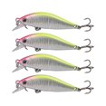 thumbnail image 3 of 4 señuelos de pesca Swimbaits de hundimiento lento, crankbait biónico, señuelo duro para lucioperca Amarillo, 3 of 9