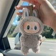thumbnail image 5 of LFY Gray Keychain Plush Keychain Modern Home Monster Funny & Soft Key Holder,Kawaii Collectible charms(1pc), 5 of 6