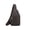 🍒 Brown_Hot#2188, variant on Men’s Crossbody Chest Bag – Waterproof Polyurethane Shoulder Backpack, Lightweight Durable Messenger Pack with Headphone Port, Spacious Travel Outdoor Sports Sling, 30x17x6cm, Brown/Black