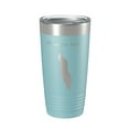 thumbnail image 1 of Wonder Lake Map Tumbler Travel Mug Insulated Laser Engraved Coffee Cup Alaska 20 oz Light Blue, 1 of 1