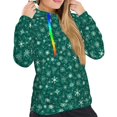 thumbnail image 4 of KLL Christmas Snowflakes for Womens Pullover Hoodie with Pocket Hooded Long Sleeve Shirts Sweatshirt for Women-X-Large, 4 of 7