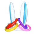 thumbnail image 2 of Inflatable Easter Rabbit Ears Hat with 4 Rings Wearable Bunny Toss Toy Easter Bunny Toy For Party Game Kids Outdoor, 2 of 2