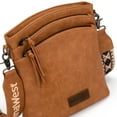 thumbnail image 4 of Montana West Crossbody Purses and Handbags for Women Double Compartments Cross Body Bag with Adjustable Strap, Brown, 4 of 6