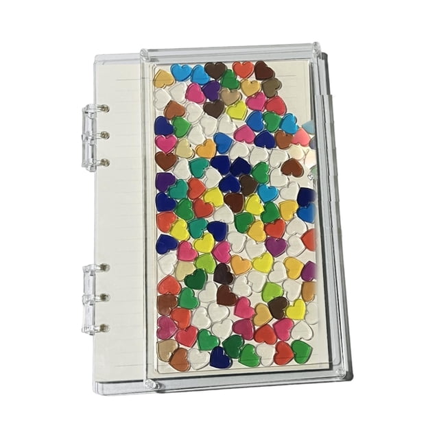 Rongfmy Loose Page Diary Book for Journaling Drawing Note Taking A5 Heart