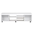 thumbnail image 1 of Mueble Mesa Rack Modular Television 7 Repisas Ruedas 180 Cm blanco 1, 1 of 7