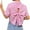 r-354Pink55, variant on Nafuu Ladies Shirts Solid Color Lapel Short sleeve Button Down With Bow Back Detail Casual Summer Trendy Vacation Tops