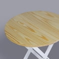 thumbnail image 3 of Casual Home 100% Solid Wood Round Folding Table, 3 of 13