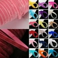 thumbnail image 2 of U8MO 3/8" 10mm Solid Flocked Velvet Ribbon lot Sewing Trim 10 yards / 200 yards-24# Black-200 yards, 2 of 7