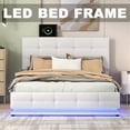 thumbnail image 2 of Bellemave Full Size Modern Wood Platform Bed with Lift Up Storage, White, 2 of 5
