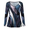 thumbnail image 3 of Womens Athletic Tops Shirt Light Womens Shirts Tech Pack Long Sleeved Tee Running Tee Shirts Short Sleeve Athletic Women Loose Fit Long Sleeve Shirt Women plus Compression And Gray 3XL, 3 of 3