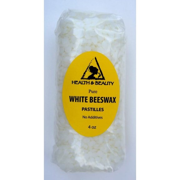 Pastilles De Cire D'abeille Blanche 100% Pure Et Naturelle - 10 Lbs (4.5 Kg) - Fabriqué Aux USA