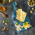 thumbnail image 5 of Lighthouse Cutting Board, Daytime Lighthouse Wavy Ocean View and Clear Sky Rocky Islands Sailboat, Tempered Glass Cutting and Serving Board, Wine Bottle Shape, Blue Grey White, by Ambesonne, 5 of 5