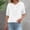 #0492-White, variant on Women Casual Split Hem Tees, Round Neck Short Sleeve Blouses with Solid Color, Lightweight Breathable Tops with Asymmetric Cut for Summer Spring, Daily Work Party Vacation Outfits Gift