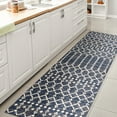 thumbnail image 4 of JONATHAN Y SANTA MONICA 2 x 10 Runner Rug, Ourika Moroccan Geometric Textured Weave - Navy/Beige, SMB108K-210, 4 of 9