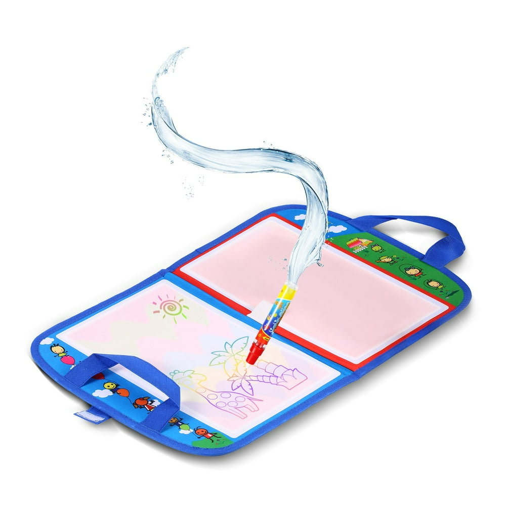 WALFRONT Drawing Water Pen Painting Magic Doodle Mat Board Kid Boy Girl