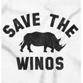 thumbnail image 2 of Save the Winos Rhinoceros Wine Lover Zip Hoodie Sweatshirt Women Brisco Brands L, 2 of 6