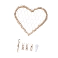 thumbnail image 2 of Lipstore Wall Grid Panel Wall Hanging Photo Display Heart Shaped Creative Photo Display M, 2 of 8