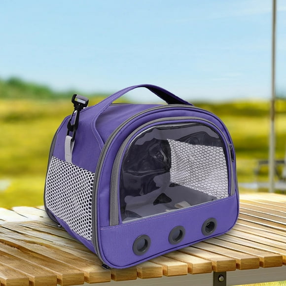 Antqov Bird Travel Carrier Bag Bird Travel Cage Portable Breathable Shoulder Bag Foldable Bird Bag For Small Parrots Hamsters