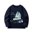 thumbnail image 1 of T-shirts à Manches Longues pour Garçons, Col Rond, Coton, Taille 2-3 Ans, 1 of 8