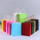 thumbnail image 2 of 10 bolsas de regalo de papel Kraft con asas para compras, manualidades, bolsas marrones y blancas, bolsas de bricolaje, suministros para fiestas y Navidad, 2 of 5