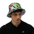 thumbnail image 6 of Kdxio Reflective Bucket Hat - Colorful Tie Dye Stained Glass Print Bucket Hat for Men,Women, 6 of 9