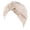Beige, variant on Bohemian Braid Ethnic Silver Turban Cap Cover Headwear Hair Hat Wrap Headdress Bandana Headband, Rose Gold