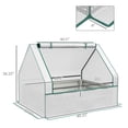 thumbnail image 5 of Shade&Beyond Raised Garden Bed Galvanized Raised Beds with Cover for Gardening Vegetables 8x4x1 ft Metal Planter Box Outdoor Use, Clear, 5 of 5