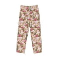thumbnail image 4 of Goofa Rose Flowers Printed Soft Pajama Pants for Men, Wide Leg Comfy Casual Lounge Yoga Pants-Small, 4 of 9