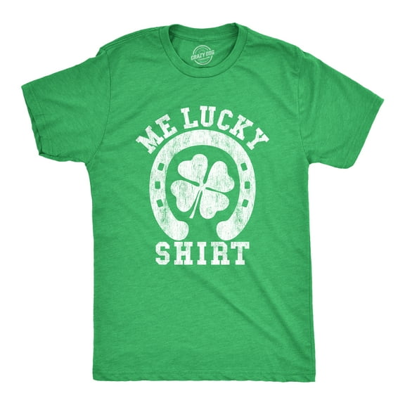 Mens Me Lucky Shirt T Shirt Funny Leprechaun Saint Patricks Day St Patty Tee Graphic Tees