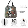 thumbnail image 4 of sugar skull Lunch Box for Women Men Insulated Lunch Bag Women Cute Lunch Bags for Women Adults Cooler Tote Bag for Work Picnic Gifts, 4 of 6