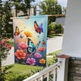 thumbnail image 5 of Colorful Butterfly Dragonfly Floral Graden Flag 12.5x18 Inch Double Sided Flowers Welcome Garden Yard House Flags 1 Flag, 5 of 5