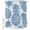 Blue, variant on 54x78 Inch Shower Curtain Decorative Teal Blue Pineapple Bathtub Bath Curtains Fabric Waterproof Bathroom Decor, Summer Botanical Tropical Fruits Small Stall Shower Curtain Set with 12 Hooks