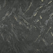 Brewster Titania Black Marble Texture Unpasted Non Woven Wallpaper, 27.5-in by 33-ft, 75.6 sq. ft.