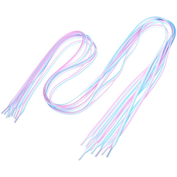 SHINYPASING Sneaker Laces Blue Polyester 4Pcs